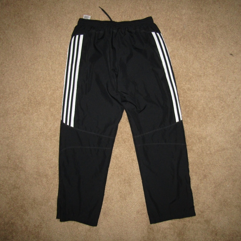 Adidas Running Pants Training Black White Sz Med - Picture 6 of 8
